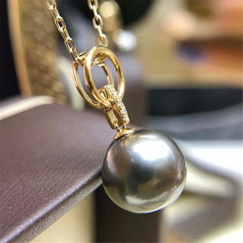 

DIY Pearl Gadgets S925 Sterling Silver Pendant Empty Holder K Gold Silver Necklace Pendant Fit 8-12mm Beads D416