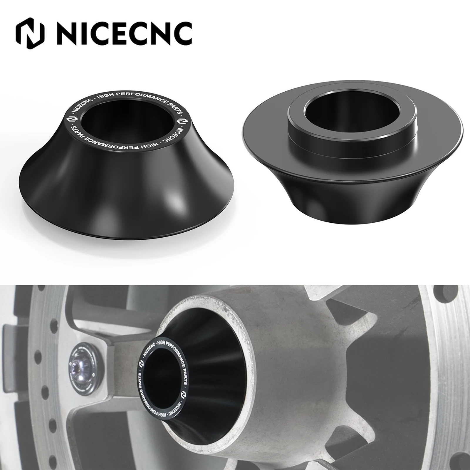 

Tapered Axle Front Wheel Spacers For Harley 2014-2023 Street Glide FLHX Road Glide Custom FLTRX Electra Glide FLHTC Road King