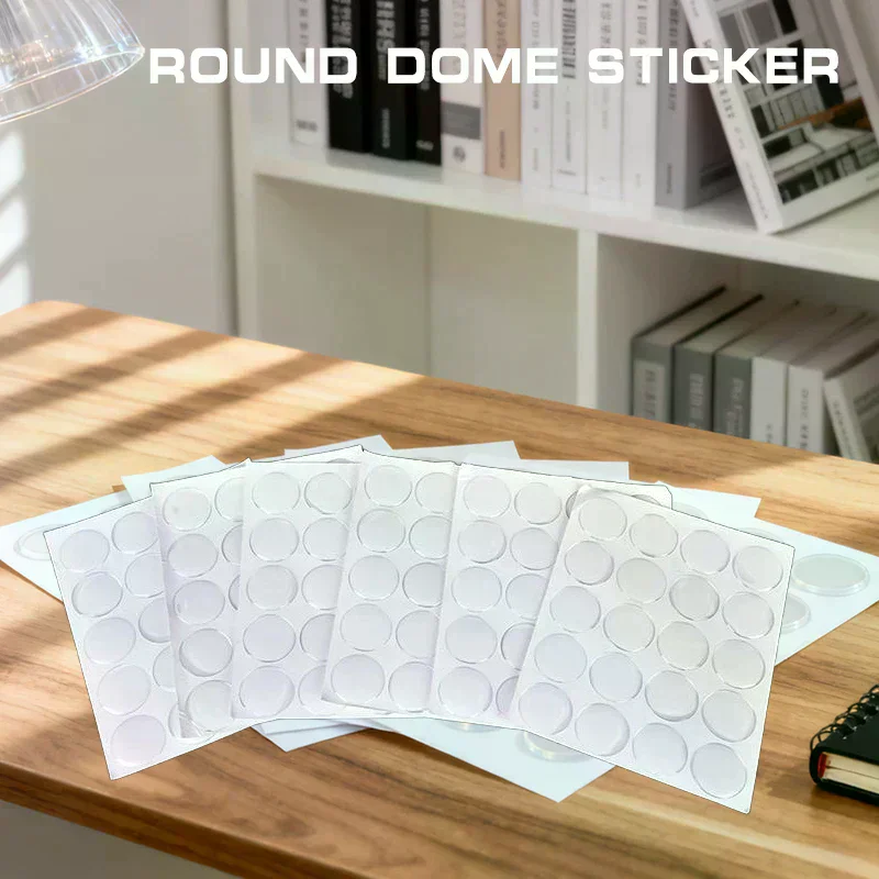 100 Pcs 25MM Round Crafting DIY 3D Crystal Clear Epoxy Adhesive Circles Bottle Cap Stickers Resin Patch Dots For Bottle Caps