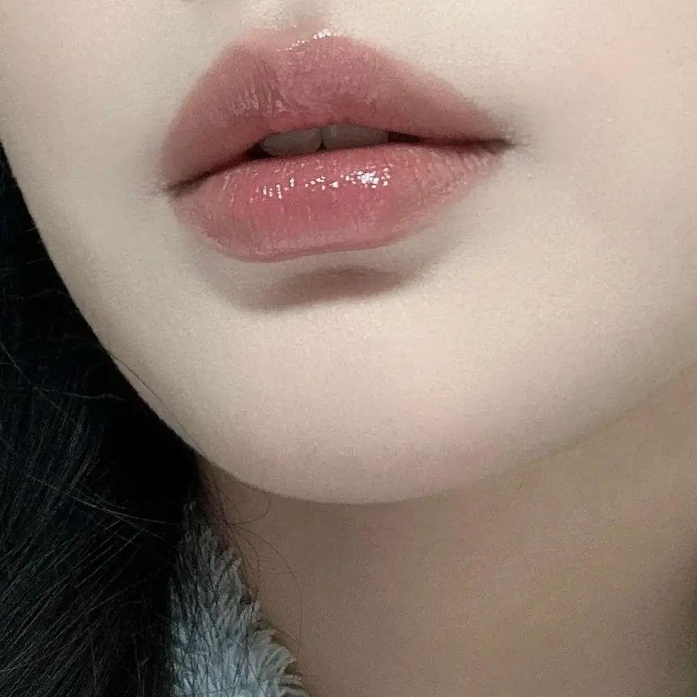 6 colori clessidra rossetto fantasma volumizzante balsamo lucido cannella tè al latte marrone lucidalabbra nutriente superficie a specchio trucco