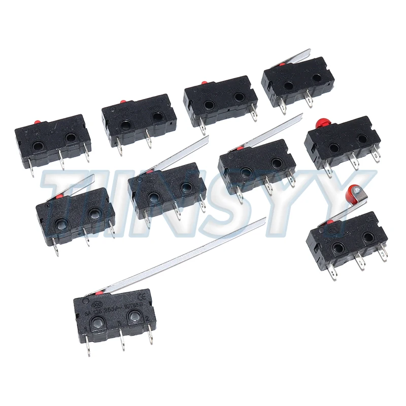 5PCS KW12 KW11-3Z-2 Micro Switch 5A 125V 250V Travel Limit Switch With 16mm Handle 2Pin 3Pin NO NC