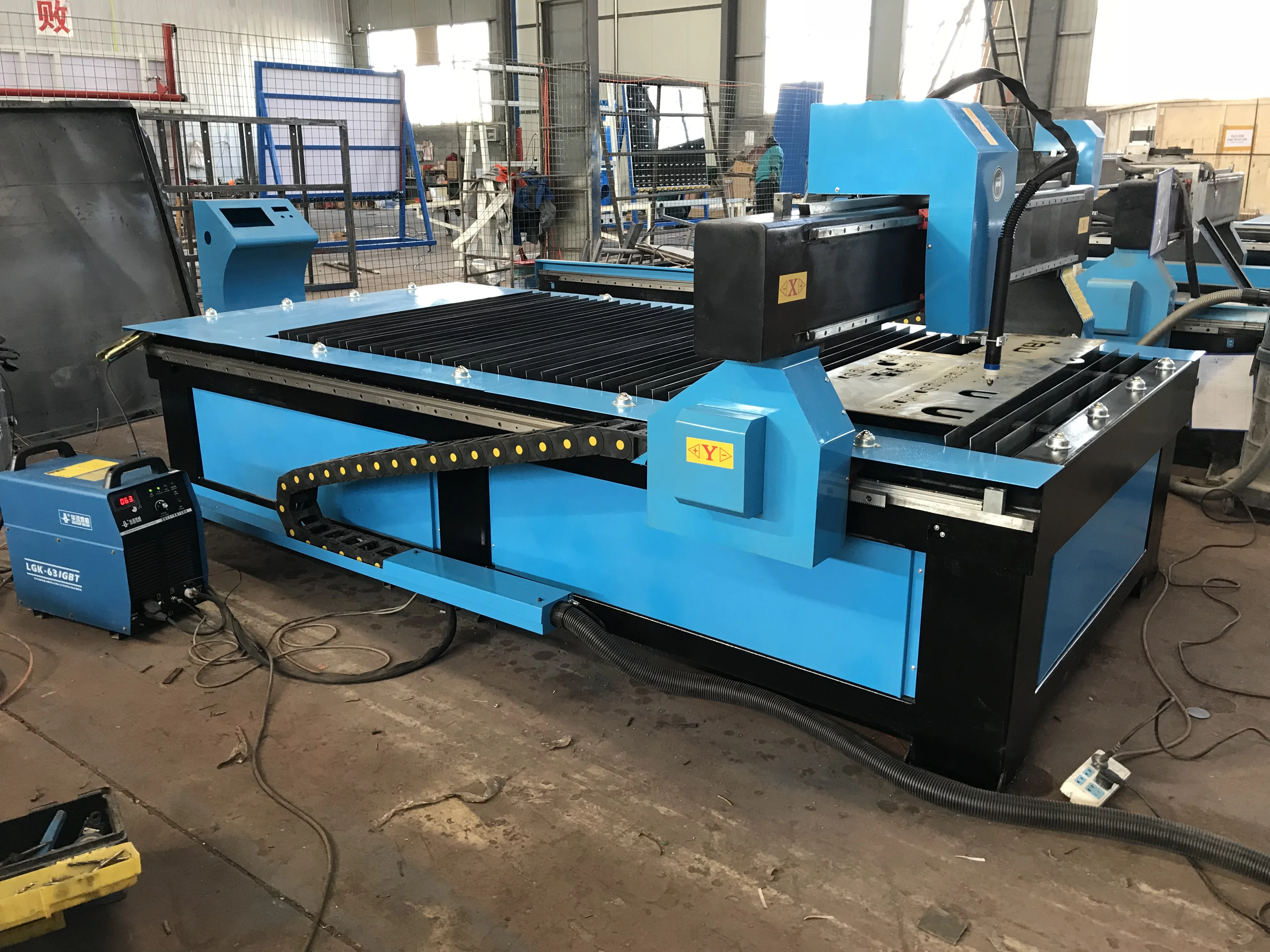 

Huayuan LGK--63MA plasma stainless steel cutting machine table cnc plasma cutting machine