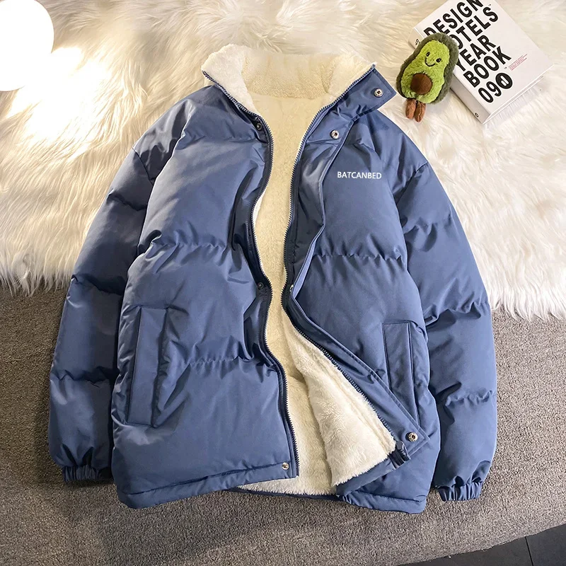 Women Thicken Parka Stand Collar Cotton Padded Jackets Letter Fashion Female Thicken Winter Coats New