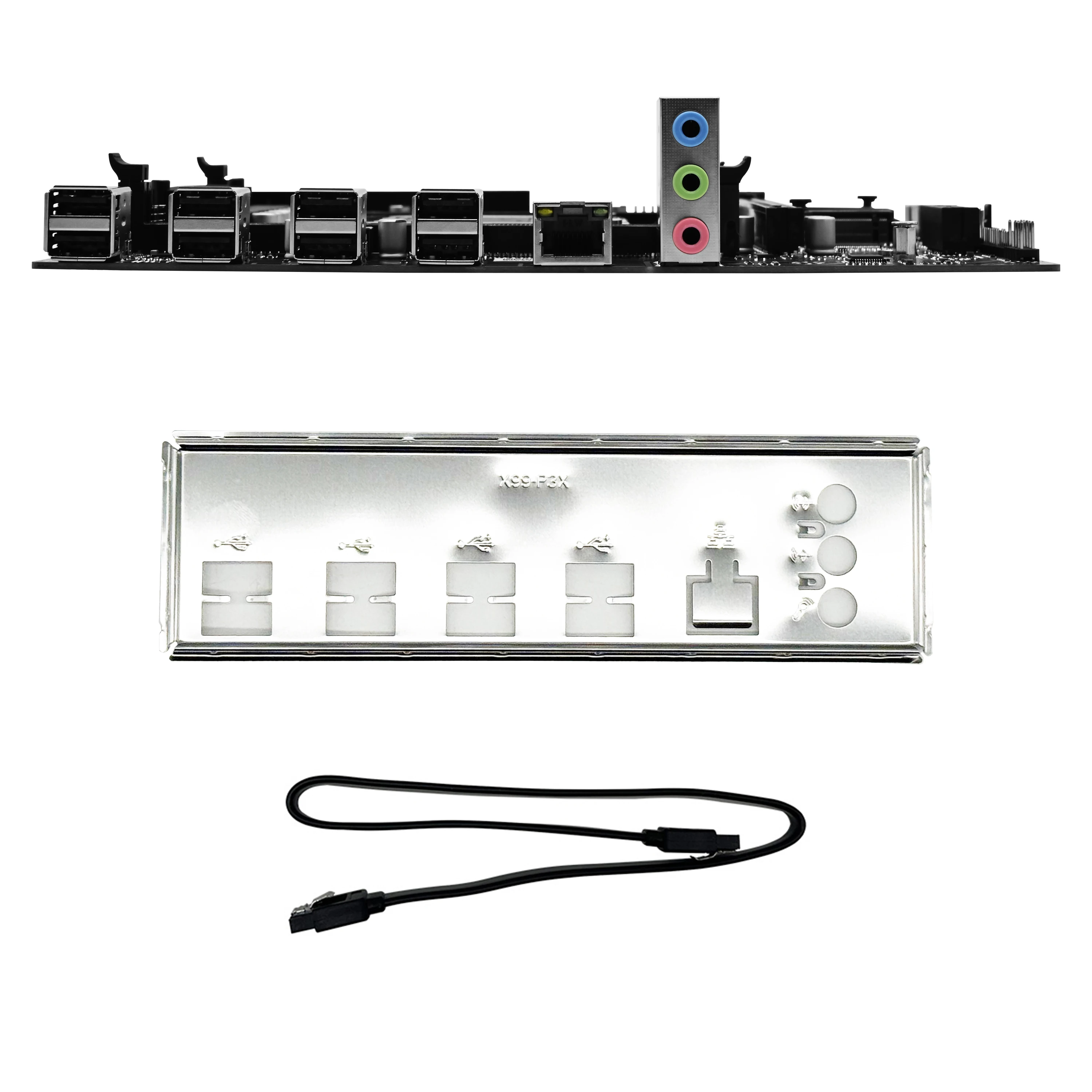 ZSUS X79 Motherboard Set Kit With Intel LGA2011 Xeon E5 2630 V2 CPU DDR3 1*16GB ECC RAM Memory Support M.2 NVME Slot