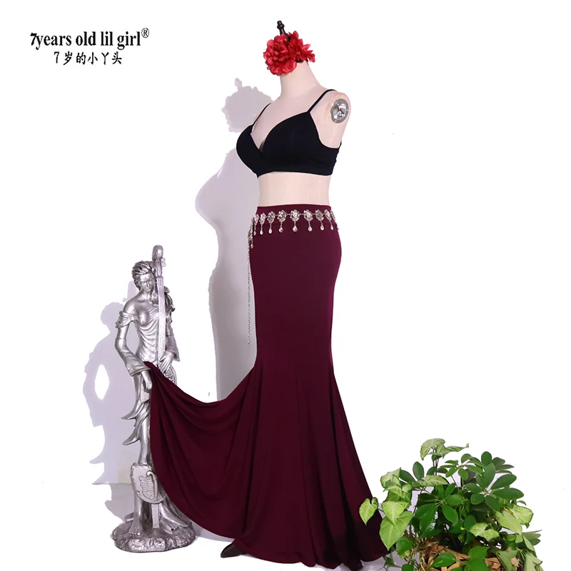 7 años Lil Girl 2025 nuevo vestido de baile español falda de práctica de Flamenco ropa multEVV106icapa mujeres