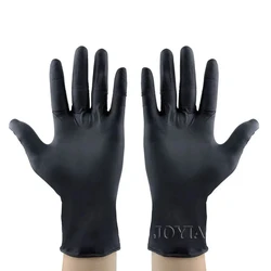 Disposable Gloves Black Nitrile Protect Gloves For Food Preparation Tattoos Hair Dye XS S M L XL Men Women Child Gloves 100 50