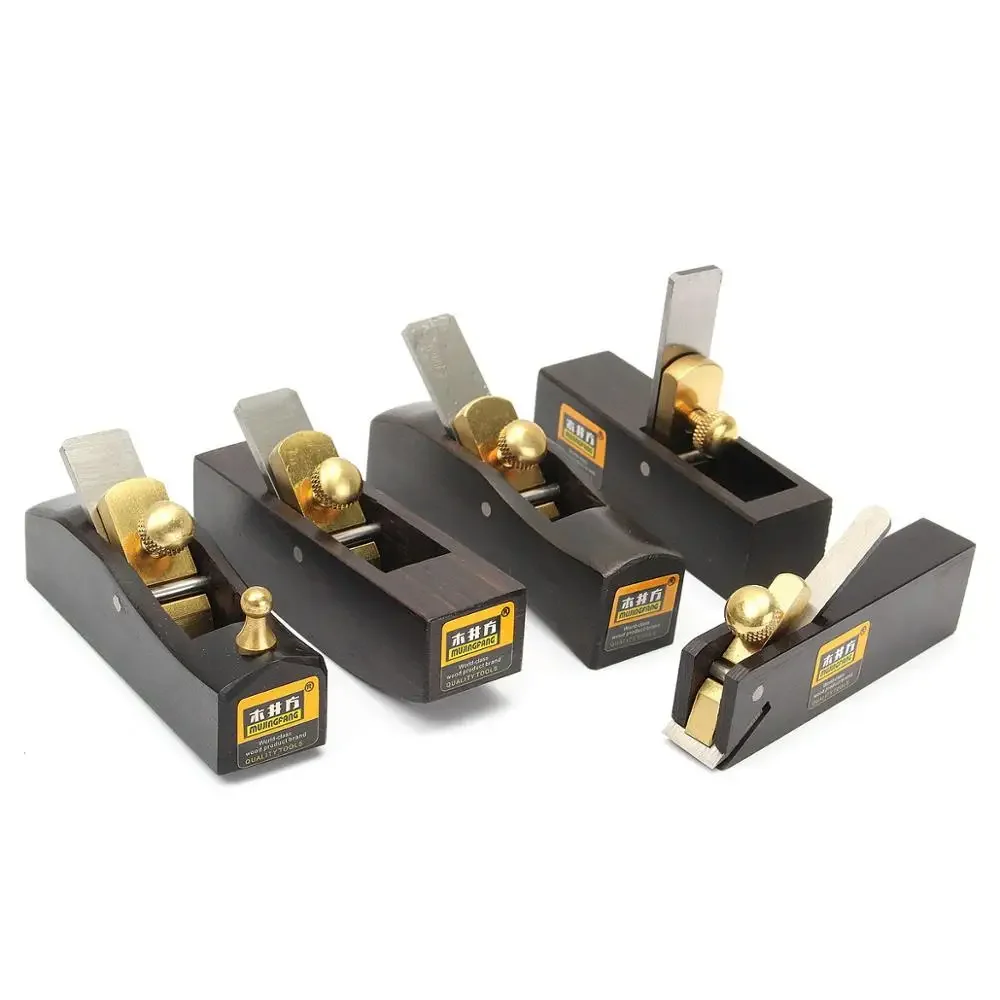 Set da 5 pezzi Mini aerei manuali fai-da-te Carpenteria Falegname in ebano Strumenti per la lavorazione del legno