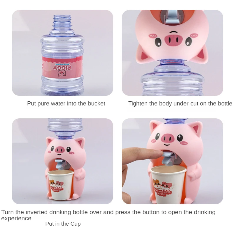 Mini Cartoon Drink Water Dispenser Toy Kitchen Play House Toys Mini Water Dispenser Toy Kitchen Playhouse