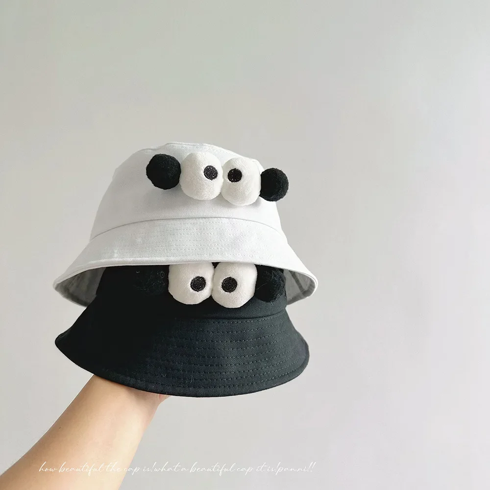 

Children Hat Spring and Summer Cartoon Big Eyes Fisherman Hat Cute Boy Girl Sun Protection Fashionable Kids Sweet Hat