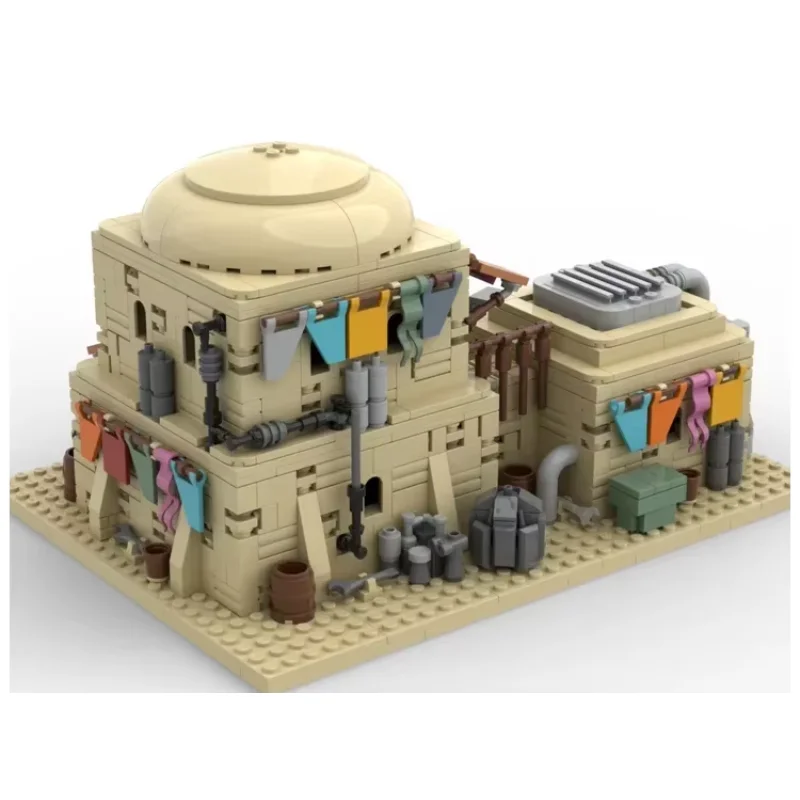 Star Movie Moc Bouwstenen Modulaire Woestijn Architectuur Set Serie Model Technologie Blokken Speelgoed DIY Set Montage Vakantiegeschenken