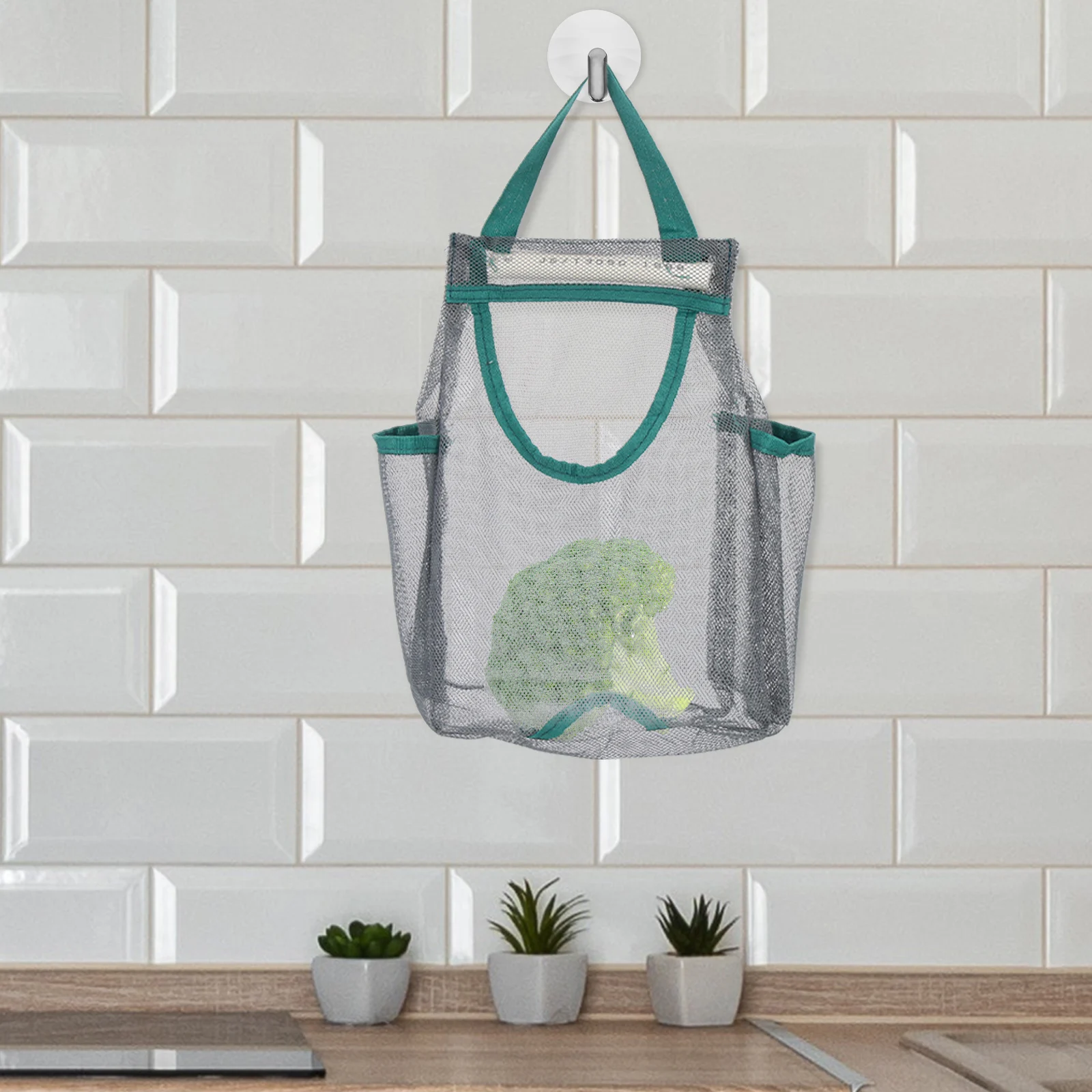 

Vegetable Storage Bag Mesh Hanging Bags Shopping Multifunction Onion Polyester for Vegetables Onions