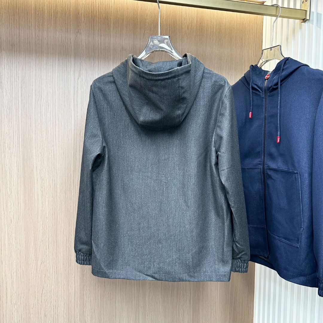 سترة Kiton للخريف والشتاء جديدة متعددة الاستخدامات كاجوال بغطاء للرأس بسحاب #5