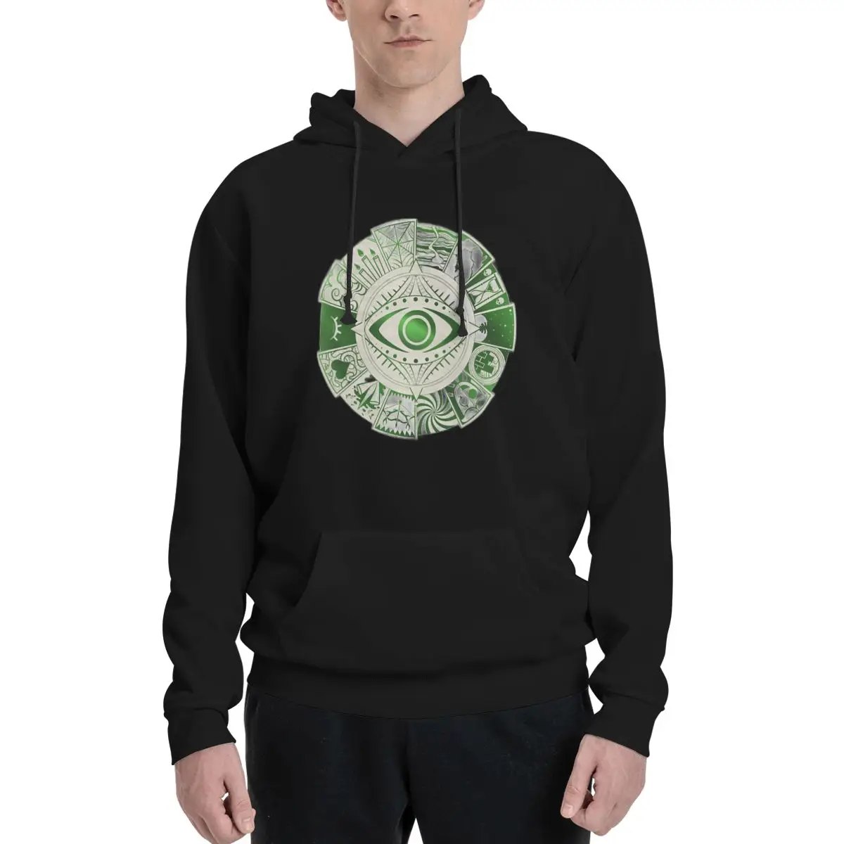 

Fears Wheel-rmbg Men's Warm Fleece Hoodie - Durable Polyester Material, Perfect for Outdoor Activities and Casual Style