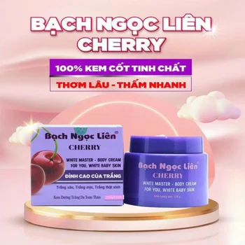 Kem dưỡng trắng da toàn thân Bạch Ngọc Liên Cherry 120g Điều chỉnh sắc tố da xỉn màu, da trắng sáng, Làm da săn chắc white