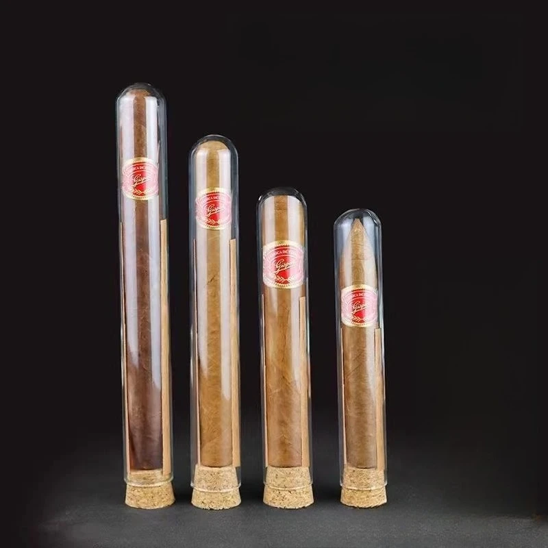 Portable Cigar Humidifier Aluminum Tube with Built-in Spanish Cedar Wood, Anti-pressure and Leak-proof Design