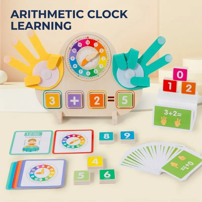 Montessori Math Manipulatives Counting Chips Early Education Finger Counting Toy Teaching Aid for 1-2 Years Old Infants Math
