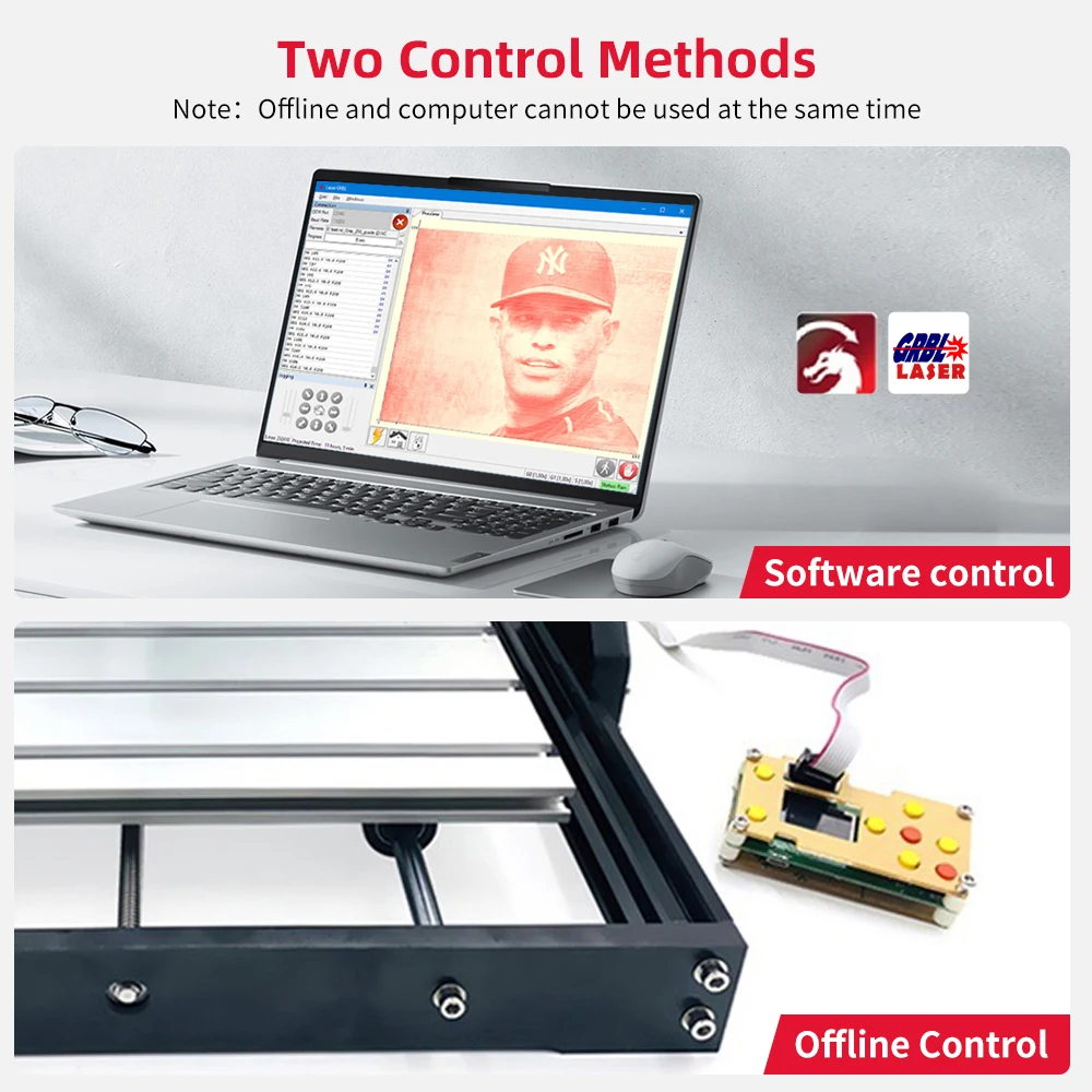 Grabador láser CNC 3018 Pro, máquina de grabado láser de 40W, 3 ejes, GRBL, Control fuera de línea, fresado CNC, corte, bricolaje, ruta de madera PCB