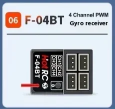 HOTRC 1/2/4PCS 2.4Ghz 4CH 4 Channel F-04BT PWM Receivers with Gyro for Transmitter Remote Control TX Car Boat Tank Model Parts