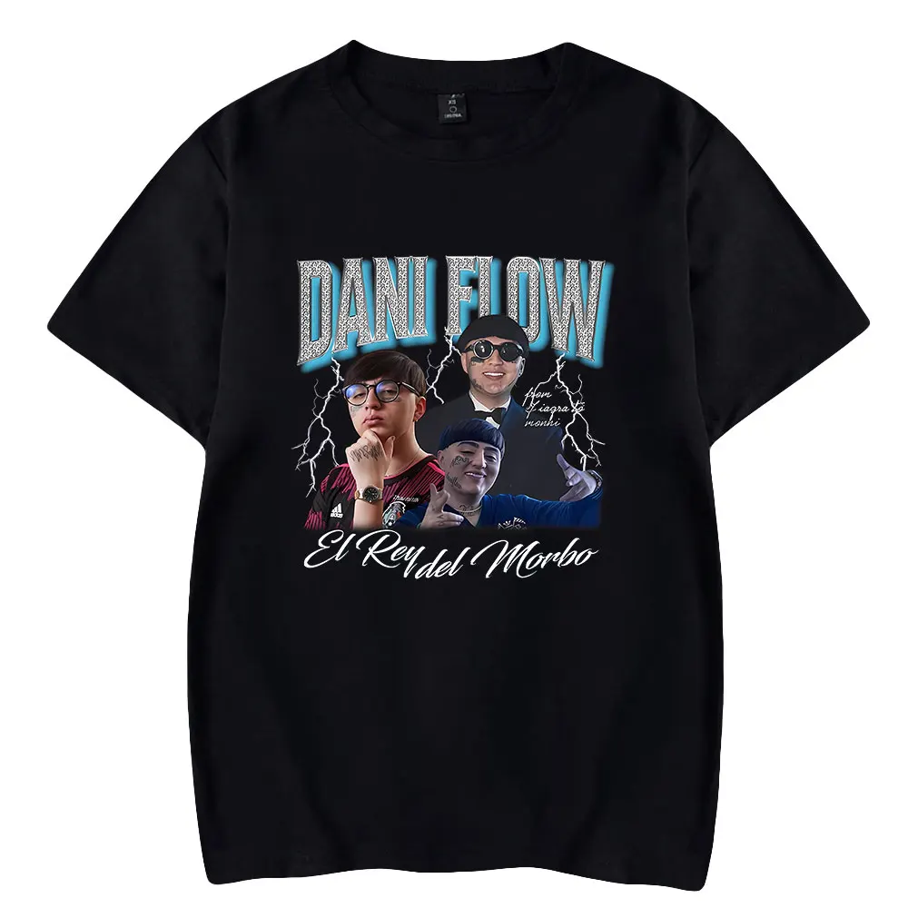 Dani Flow Unisex Short Sleeve T-shirts Men Women Streetwear Printing Casual O-neck Harajuku Pullovers Stylish