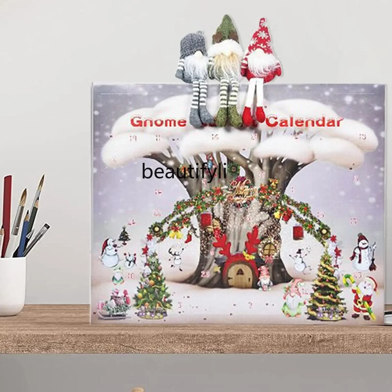 

Christmas Countdown Advent Calendar Christmas Tree Small Pendant Christmas