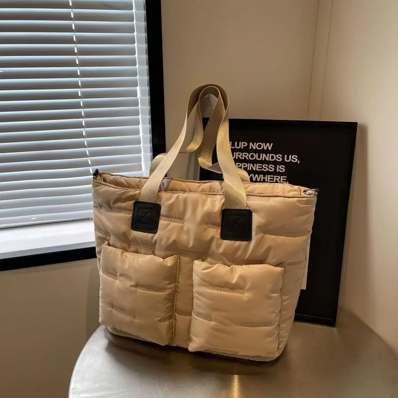 bolsas-femininas-2025-outono-inverno-moda-de-alta-capacidade-algodao-enchimento-bolsa-de-ombro-simples-senhora-do-escritorio