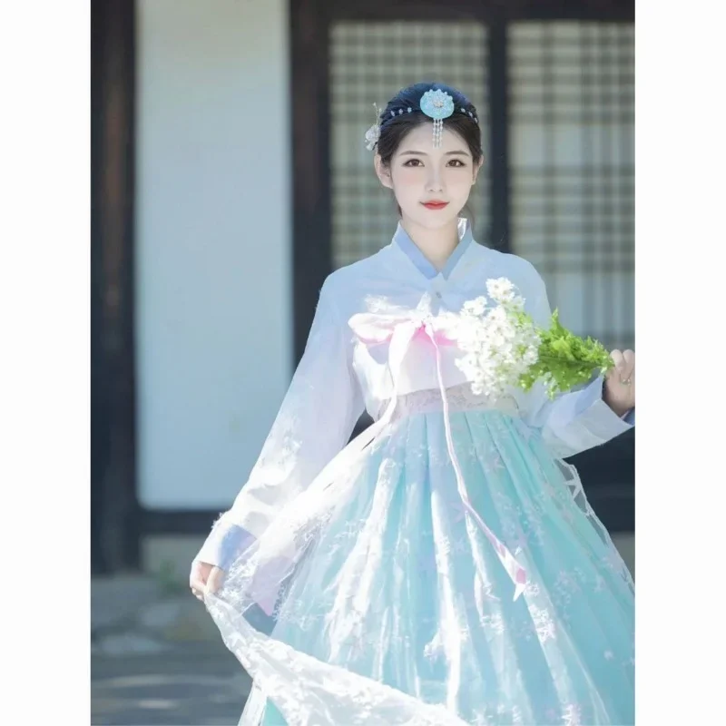 

Hanbok Clothes Women Traditional Costume Korean Dress Modernized Improved Korean Court National Dance Cosplay Dresses Hanbok 한복