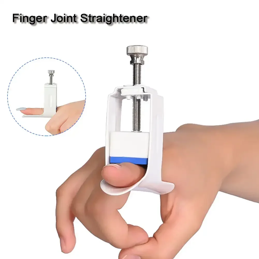 Finger Straightener Hand Injury Joint Support Brace Finger Rehabilitation Machine White Average Size