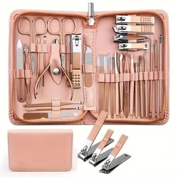 30 in 1 Manicure Set Nail Clipper Set Nail Kit for Women Men Stainless Steel Manicure Kit Professional with Travel Case