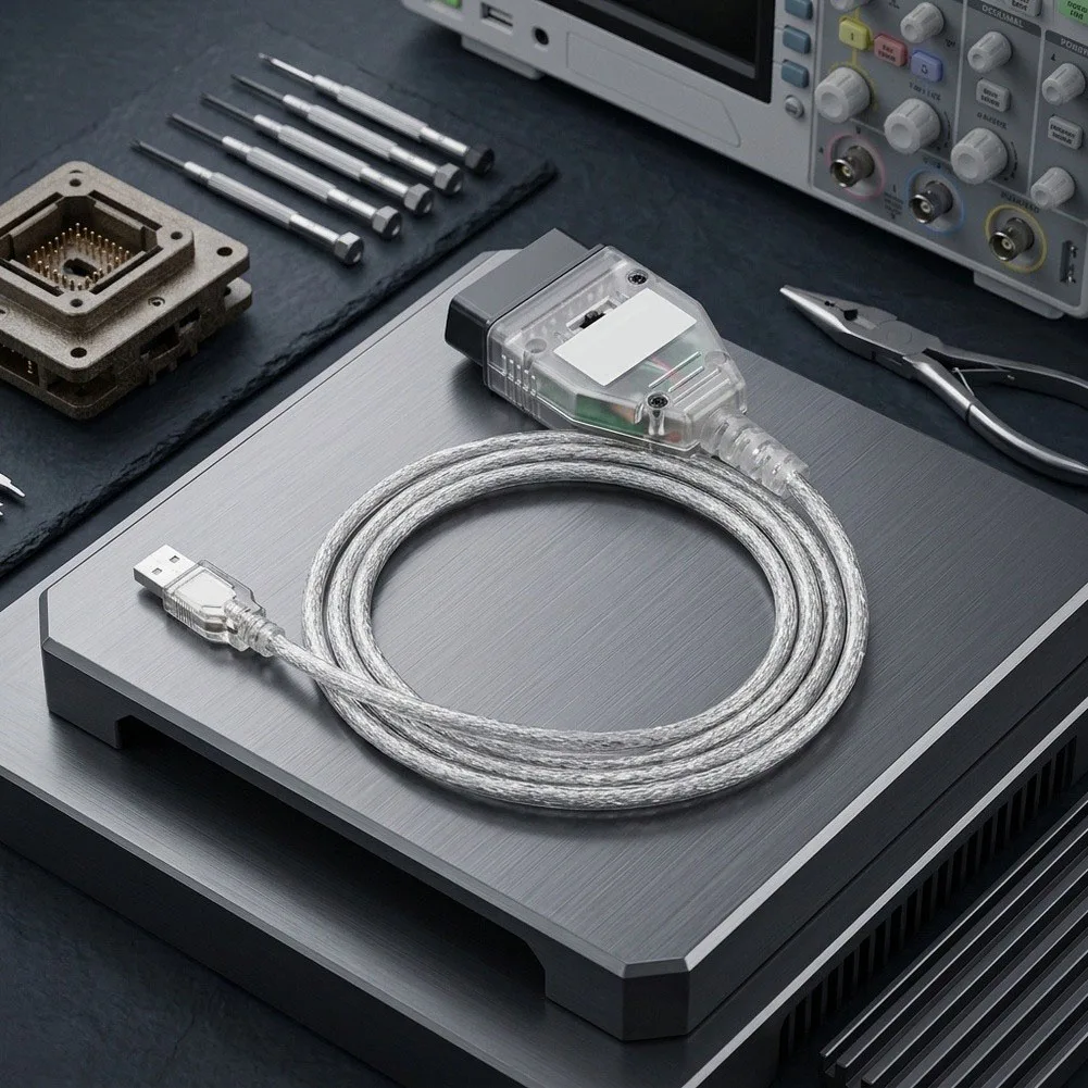 Diagnostic Testing Line for BMW 1995-2008 Cars Featuring for K Line and D CAN Dual Circuit FT232RQ Chip for obd2 USB Design