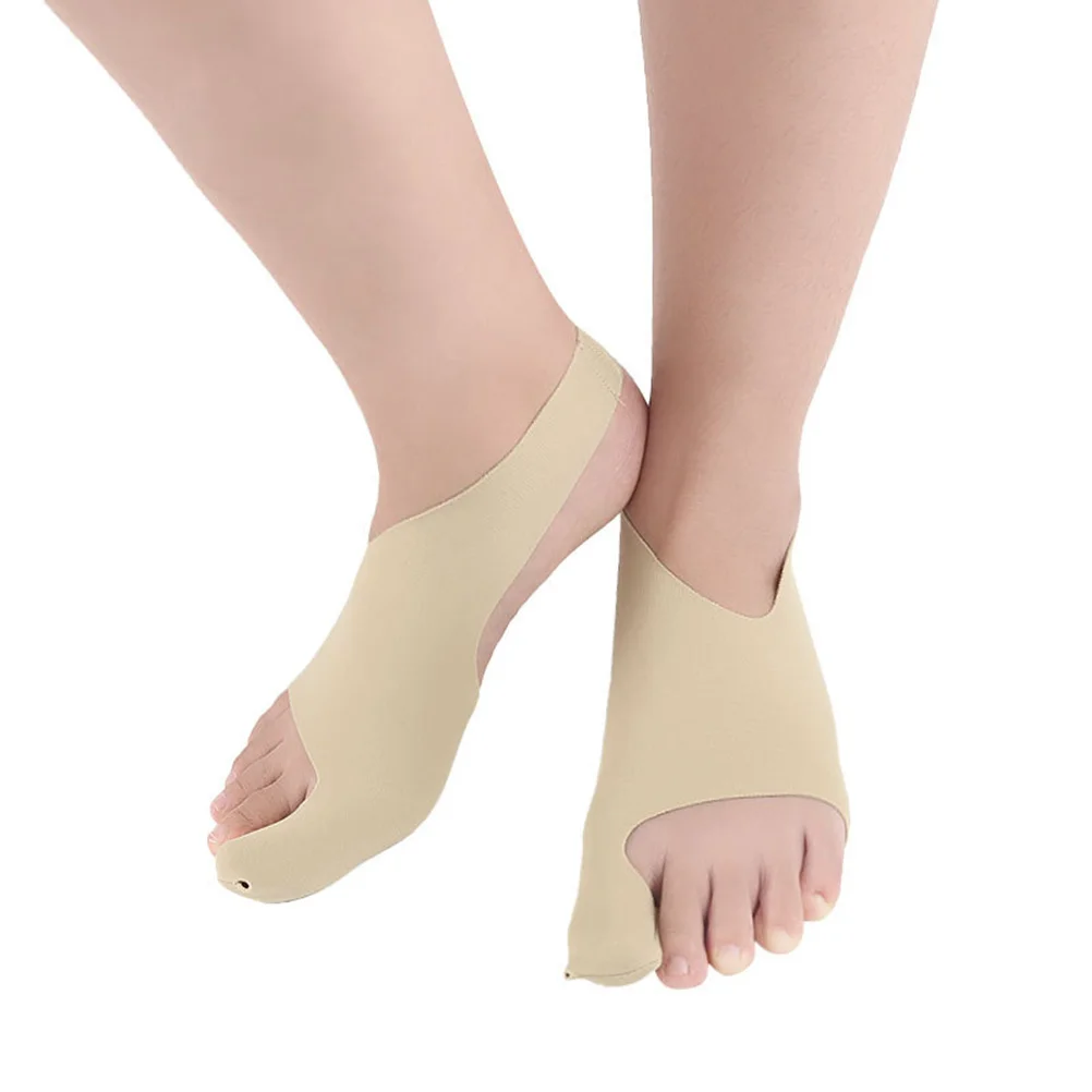

2pcs Foot Toe Corrector Hallux Valgus Support Soft Elastic Pain Relief Protector Big Toe Joint Size 35-39 Small Easy Carry Feet