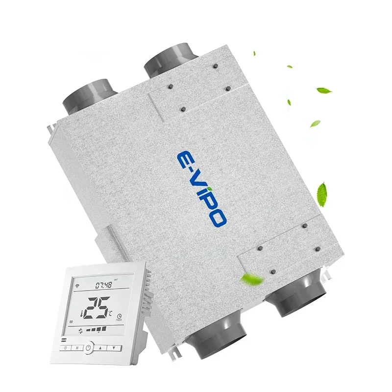 

E-VIPO Heat Recovery HVAC Fresh Air System Dual VMC Single Room Energy Recovery Mechanical CS600