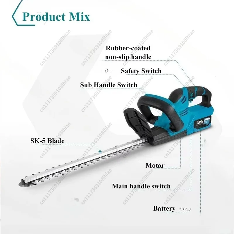 Pruning Lawn Mower Trimmer Tool for Garden LandscapingElectric Hedge Trimmer Cordless Rechargeable Shrub