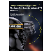 AS98-Outdoor LED Rechargeable Headlamp Motion Sensor Camping Flashlight Usb Rechargeable Light For Camping