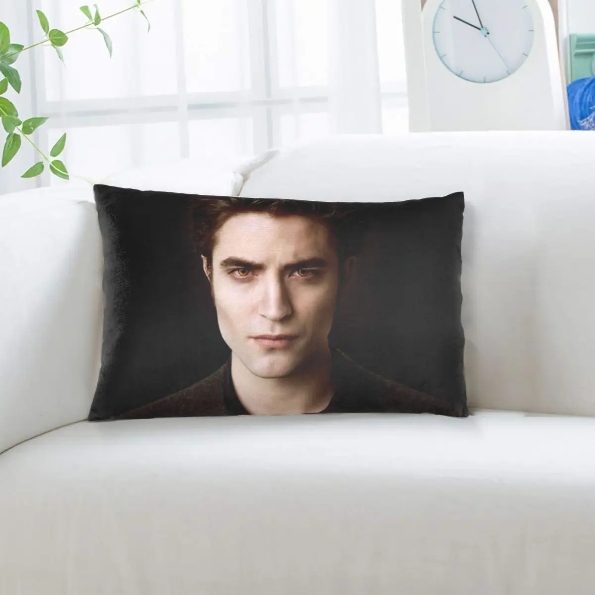 The Twilight Saga Edward Cullen Rectangle Pillowcase Cushion Cover Decorative Bedroom Bed Home Comfort Throw Pillow
