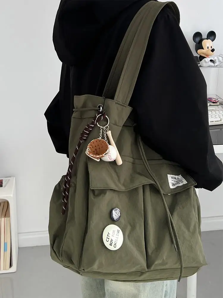 Travel Dual-Purpose Lightweight Backpack Women's Trendy Brand College Student Class Commuting Simple Mountain Single Shoulder...