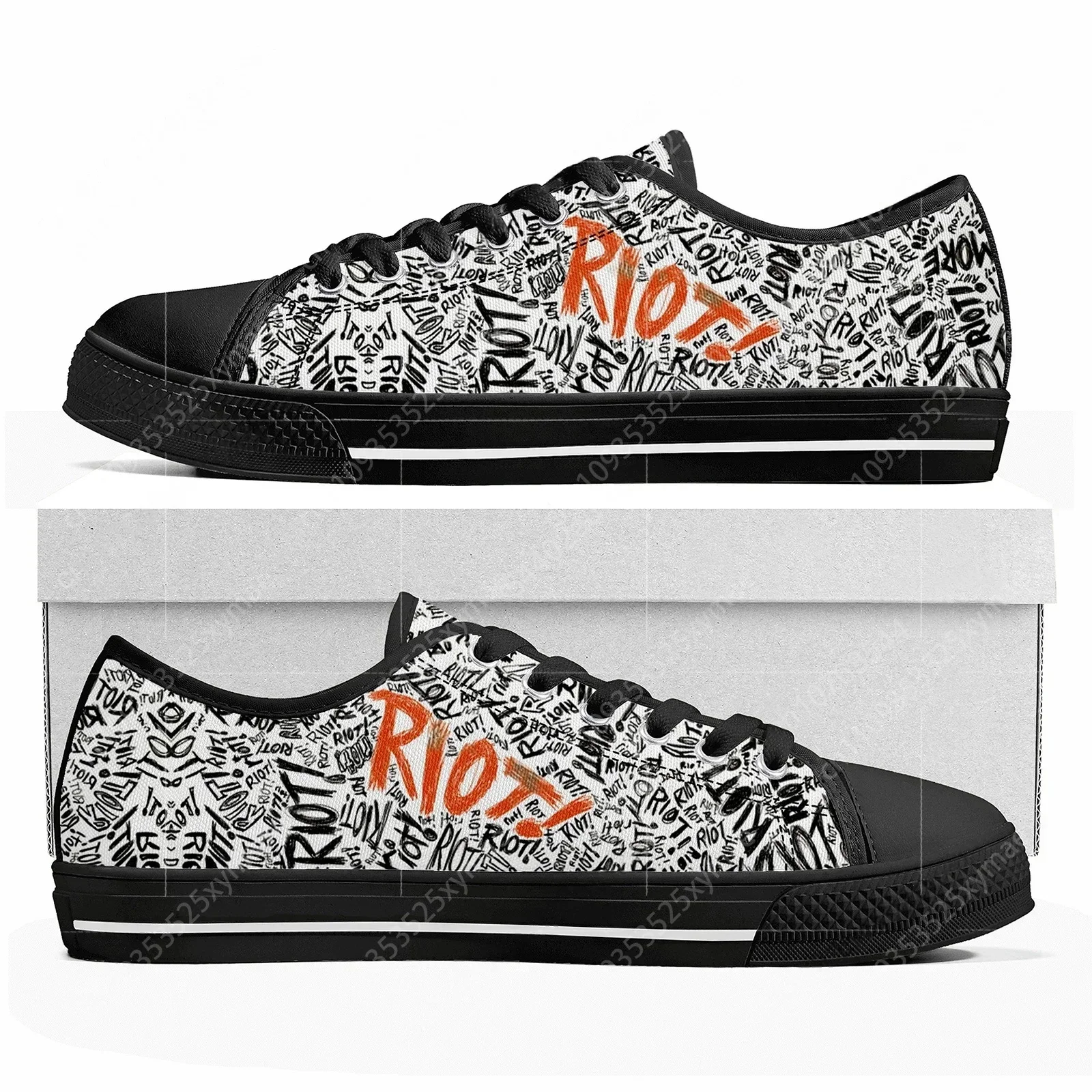 

Кеды Paramore Rock Band Pop, низкие, высококачественные, для мужчин, женщин и подростков, повседневные, парные, из канваса, черные, на заказ