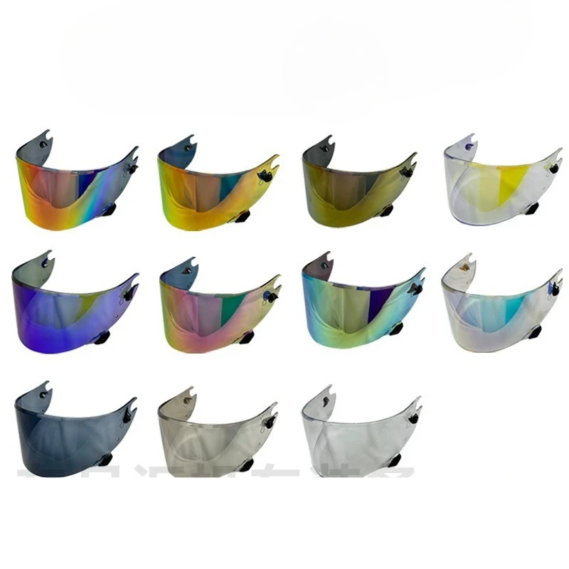 

For Shark R Pro GP Helmet Lenses Lorenzo Race Helmet Electroplating Aurora Universal Visors Helmet Accessories