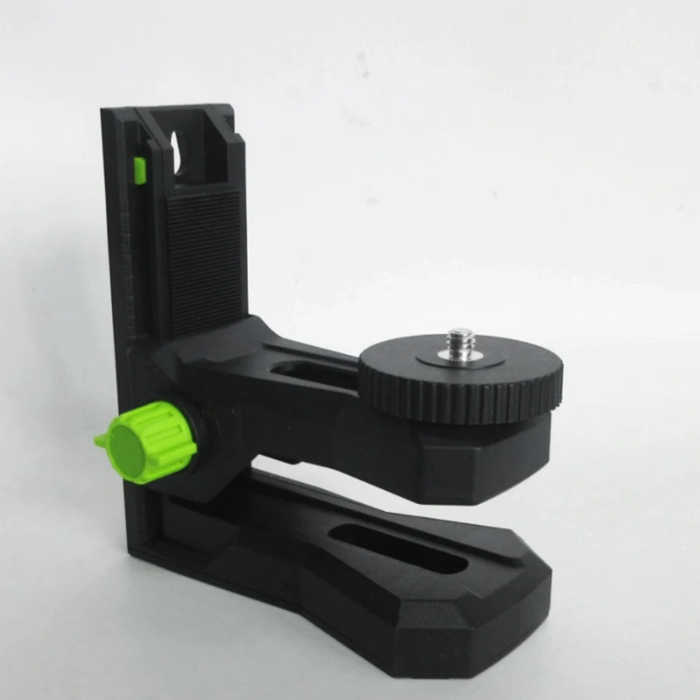 ABS Laser Level Bracket 360° Horizontal Rotation L-Shape Laser Level Adaptor 1/4''-20 Threaded Adjustable Clip