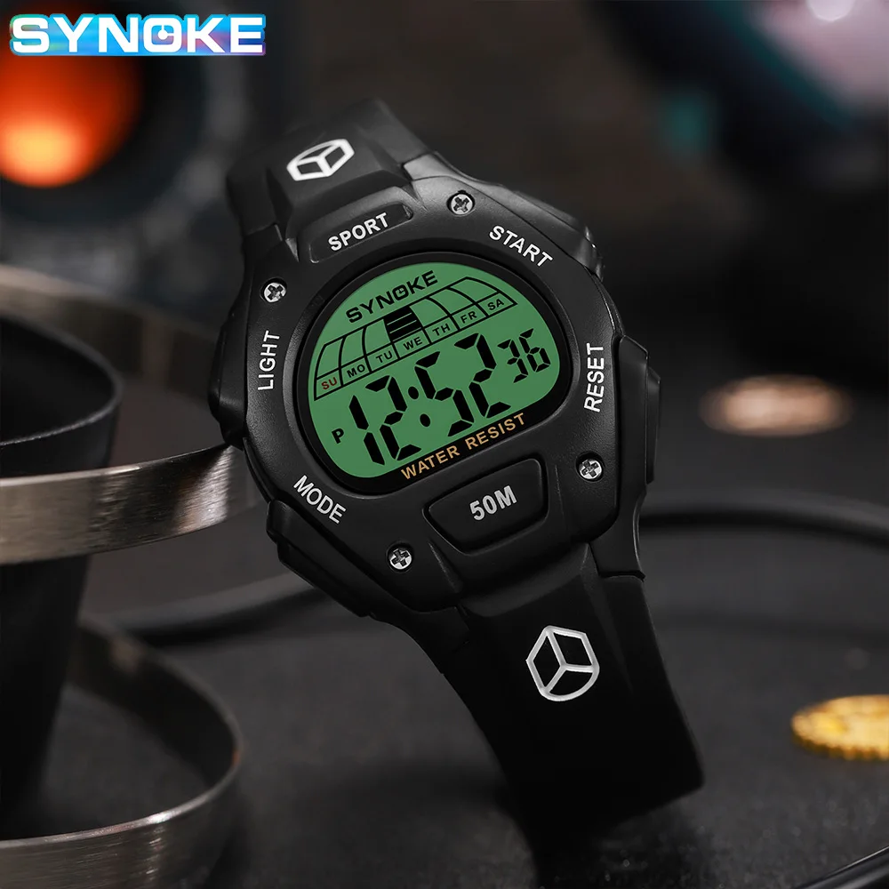 SYNOKE Children Watches Watch For Kids Sport Multifunction Sports Waterproof Luminous LED Digital Watch Boy Student Fashion