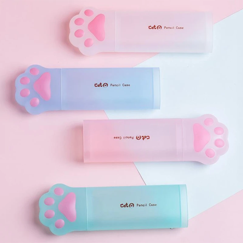 Leuke Kitten Poot Matte Etui Draagbare Hard Shell Brillen Houder Case Kerstmis Halloween Nieuwjaar Gift Levert