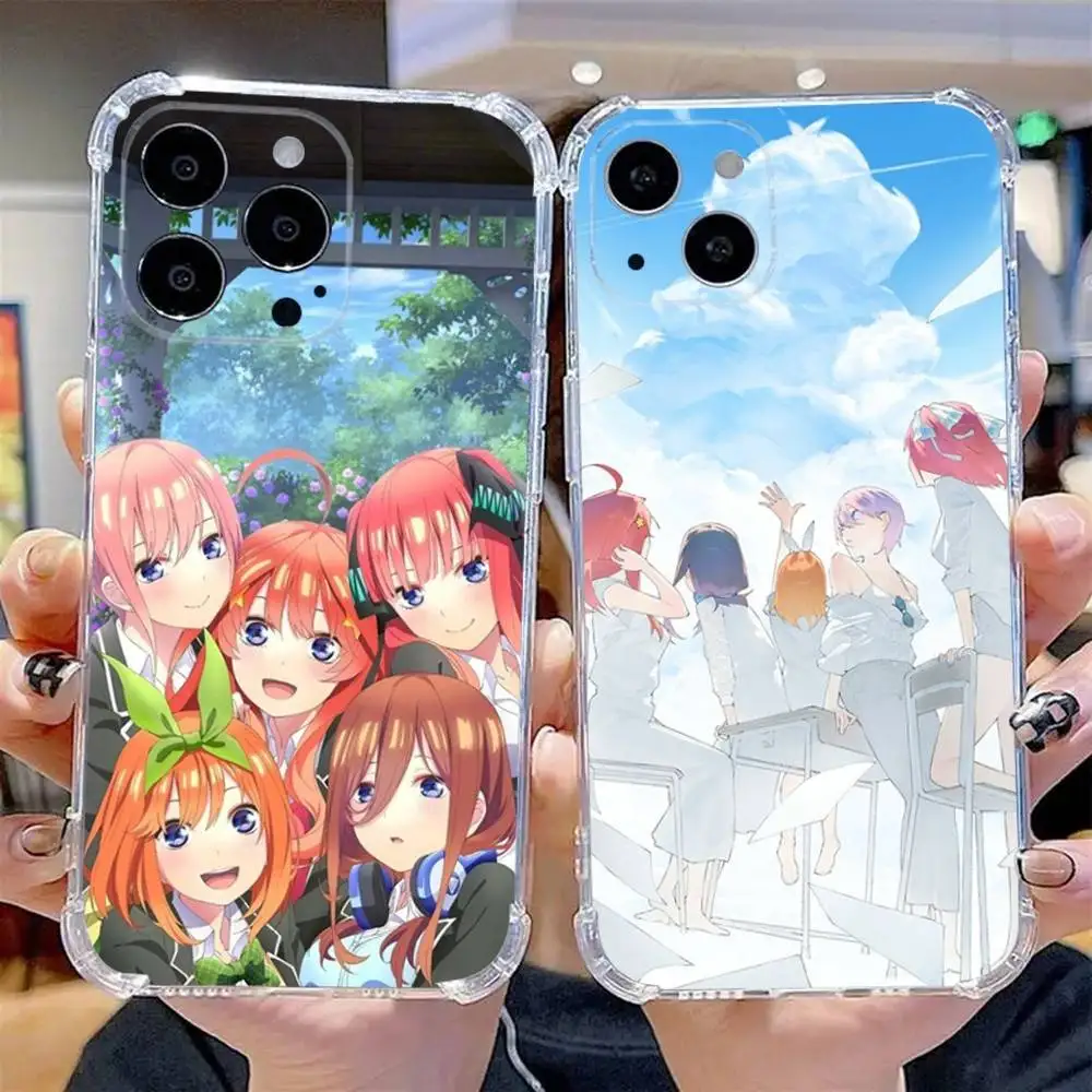 

The Q-QuintupletsE Phone Case For iPhone 16,15,14,13,12,11 Pro,Max,Plus,X,XS,XR,SE,Mini Transparent Silicone Soft