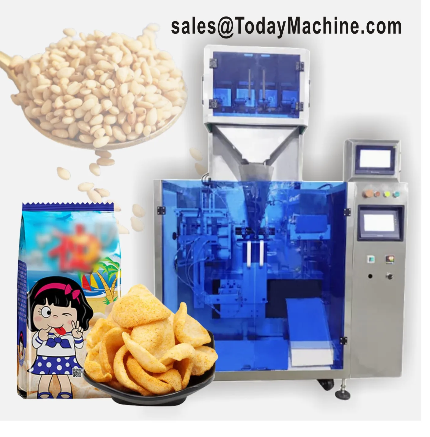 Small Stand up Premade Spout Pouch for Liquid Packaging Machine Weighting and Horizontal Packing Machine
