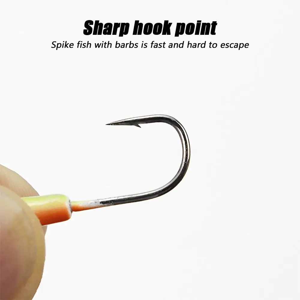 10pcs diamond Balancer Walleye Jigging AD-Sharp Winter Ice Fishing Lure Lead Hard Hook 4 style