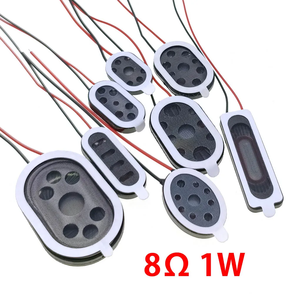 1-10pcs Speaker phone tablet micro speaker 8Ω 1W 1510 1018 1318 2014 2209 2030 2415  2809 small voice horn connector 8ohm 1watt