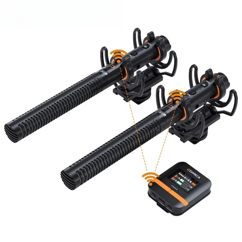 

COMICA New Release VM40 COMBO Hypercardioid Dual-Channel Condenser Wireless Shotgun Microphone 48kHz/32-bit Float Recording Dual