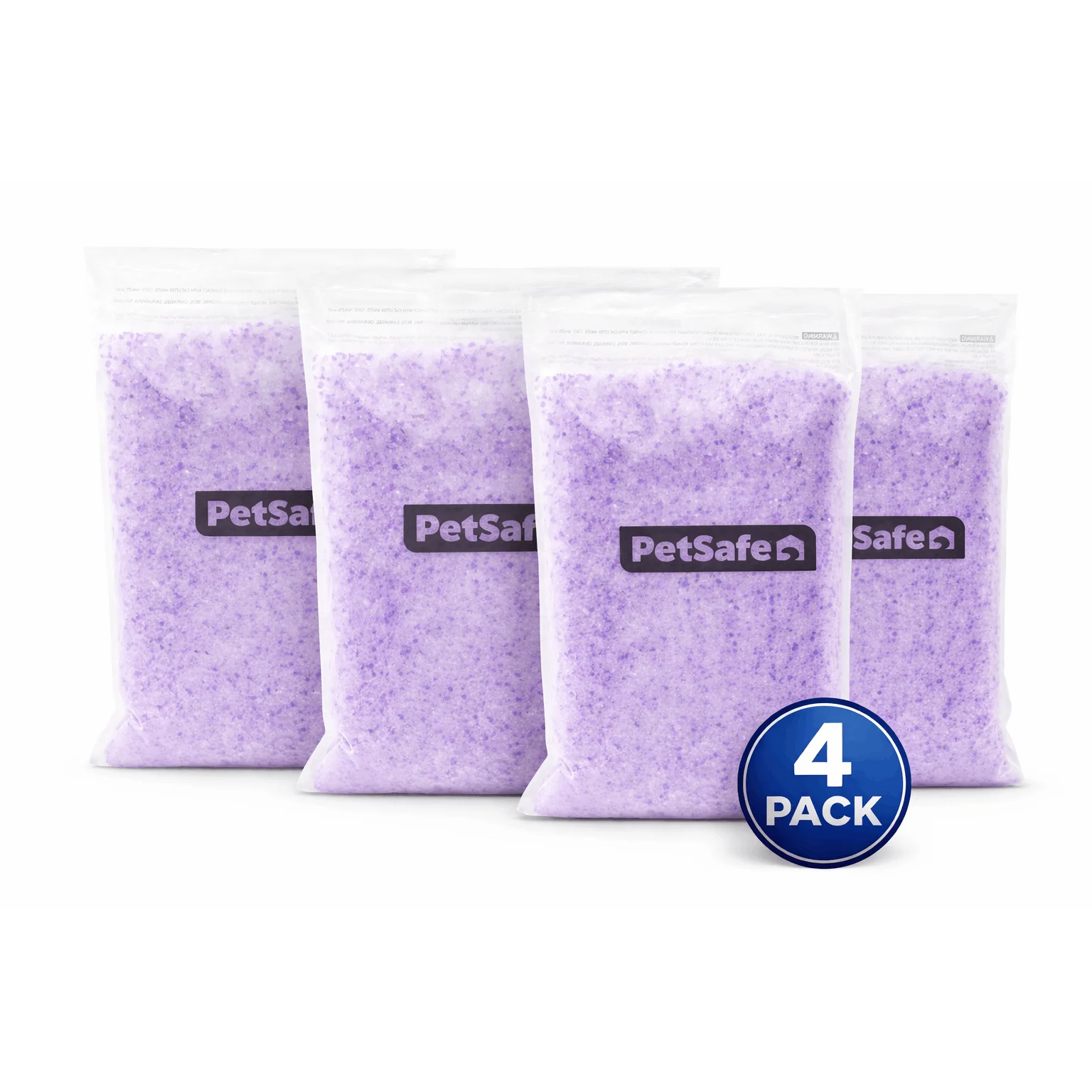 PetSafe® ScoopFree Premium Crystal Litter, 4-Pack – Includes 4 Bags of Lightly Scented Litter – Absorbs Odors 5x better than Cla