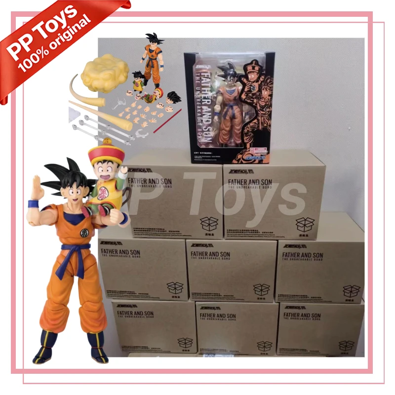 Nuevo Demon Fusion Dragon Ball SHF Super Saiyan Son Goku y Gohan Kid Kintoun, Figura de Acción Coleccionable de Anime, Regalo