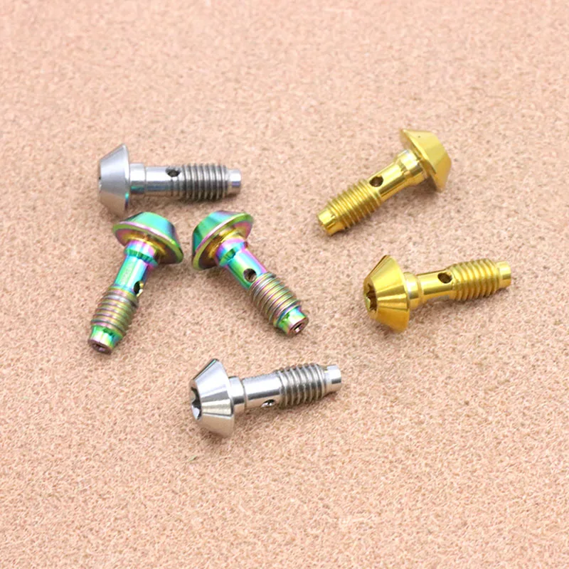 TC4 Titanium Alloy For Magura Bicycle Bike Hydraulic Disc Exhaust Screw Brake Clip Oil Filling Bleed Bolts Bike Accessories