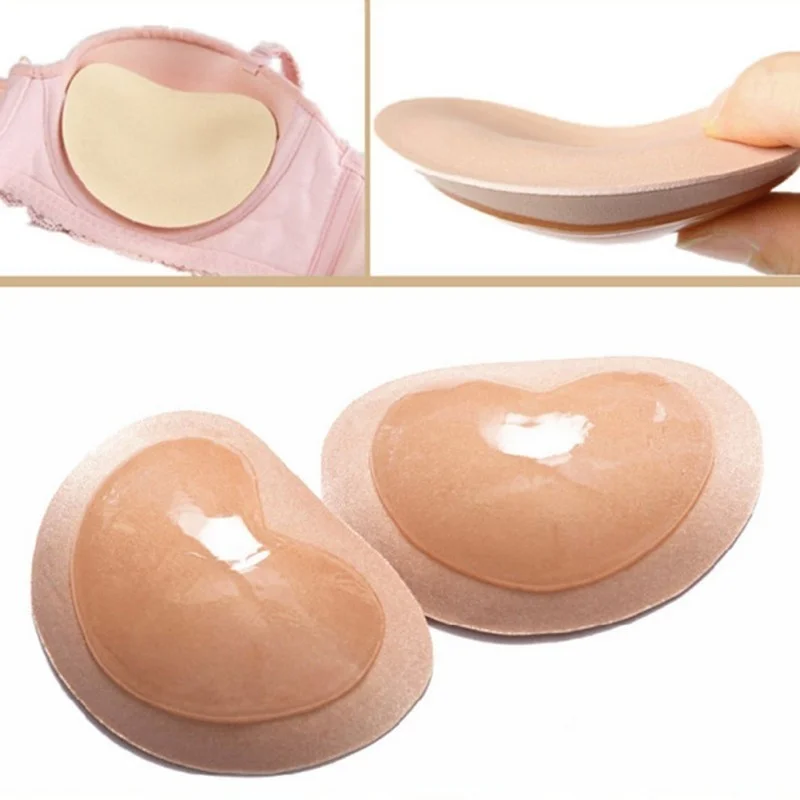 

Safety Silicone Gel Sponge Soft Breast Women Sexy Enhancer Chest Pad Pad Push Up Ladies Invisible Strapless Bras Underwear