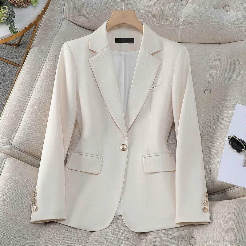 Formal Elegant Blazers Jackets Coat Women Professional Office Ladies Business Work Wear Autumn Winter Career Interview Outwear